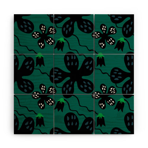 Camilla Foss Scandi Meadow Wood Wall Mural