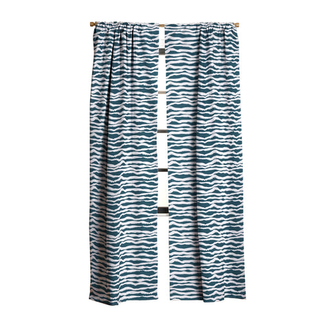 Camilla Foss Scandi Waves Blackout Window Curtain