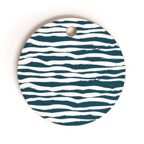 Camilla Foss Scandi Waves Cutting Board Round