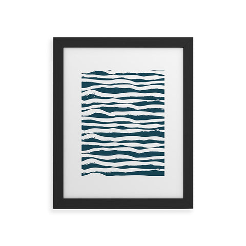 Camilla Foss Scandi Waves Framed Art Print