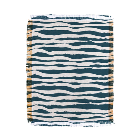 Camilla Foss Scandi Waves Throw Blanket
