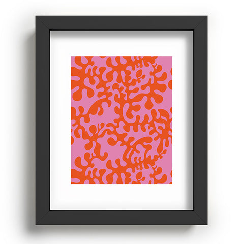 Camilla Foss Shapes Pink and Orange Recessed Framing Rectangle