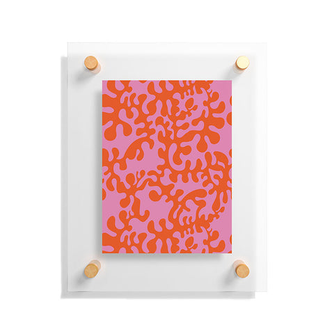 Camilla Foss Shapes Pink and Orange Floating Acrylic Print