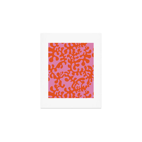 Camilla Foss Shapes Pink and Orange Art Print