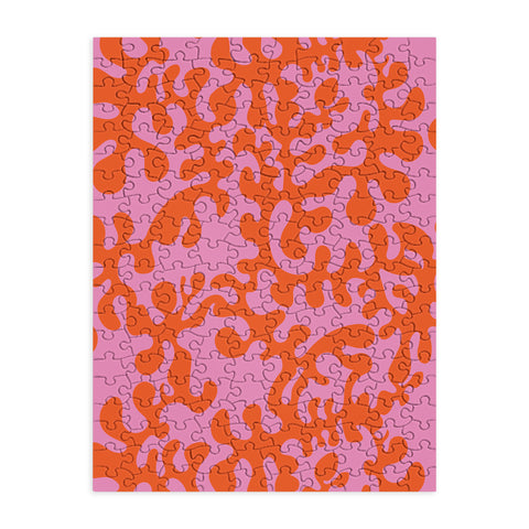 Camilla Foss Shapes Pink and Orange Puzzle