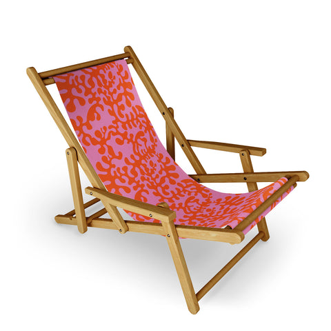 Camilla Foss Shapes Pink and Orange Sling Chair