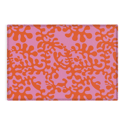 Camilla Foss Shapes Pink and Orange Outdoor Rug