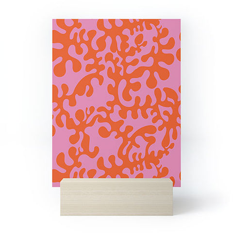 Camilla Foss Shapes Pink and Orange Mini Art Print