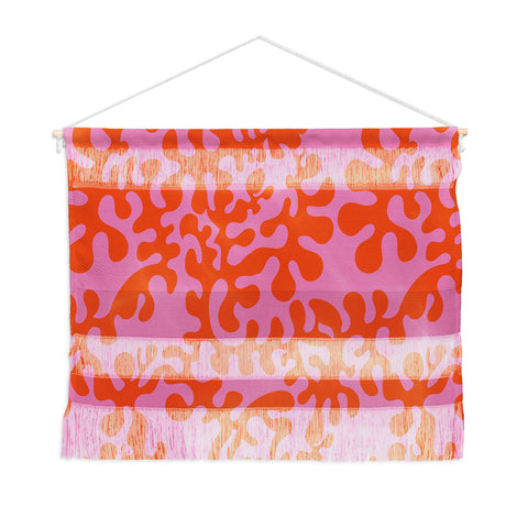 Camilla Foss Shapes Pink and Orange Wall Hanging Landscape