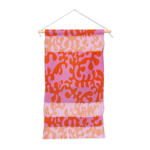 Camilla Foss Shapes Pink and Orange Wall Hanging Portrait