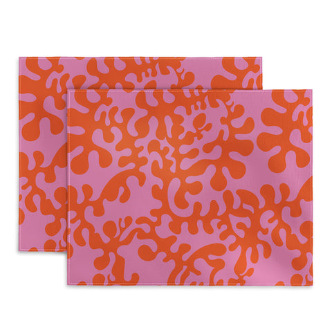 Camilla Foss Shapes Pink and Orange Placemat