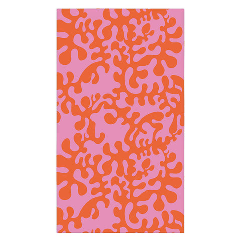 Camilla Foss Shapes Pink and Orange Tablecloth