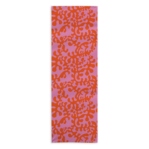 Camilla Foss Shapes Pink and Orange Yoga Towel