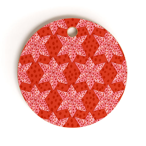 Camilla Foss Stars for Christmas Cutting Board Round