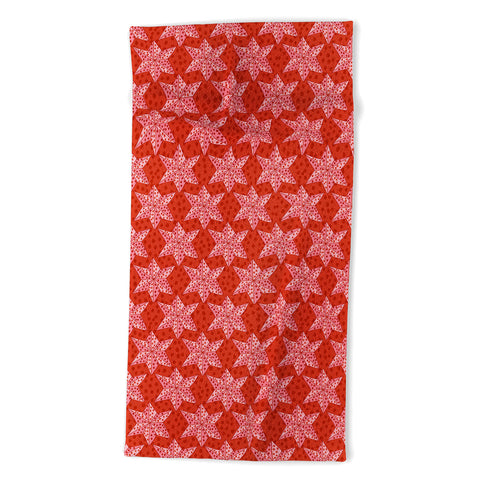 Camilla Foss Stars for Christmas Beach Towel