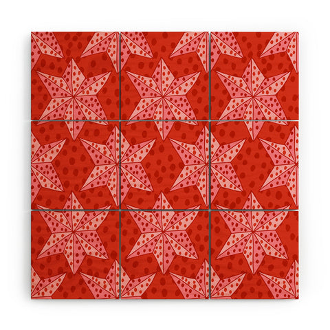 Camilla Foss Stars for Christmas Wood Wall Mural