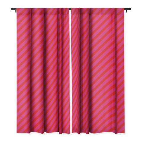 Camilla Foss Thin Bold Stripes Blackout Window Curtain