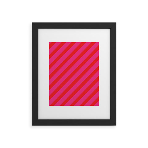 Camilla Foss Thin Bold Stripes Framed Art Print