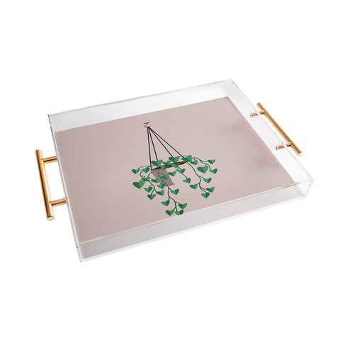 camilleallen hanging house plant Acrylic Tray