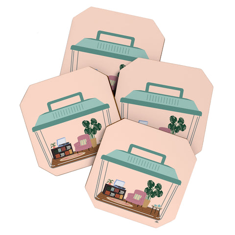 camilleallen hermit habitat Coaster Set