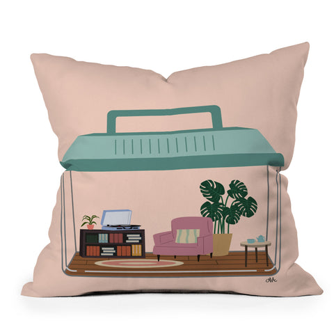 camilleallen hermit habitat Outdoor Throw Pillow