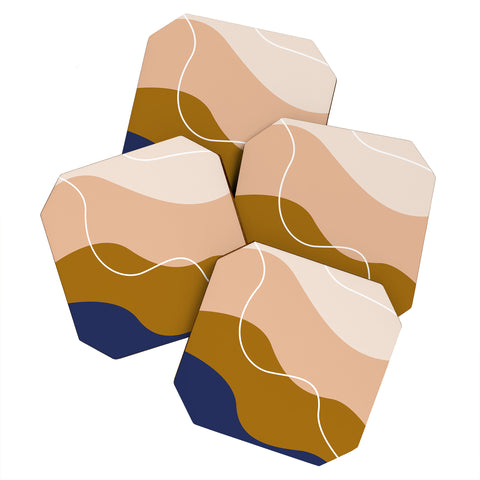 camilleallen modern chic pattern Coaster Set