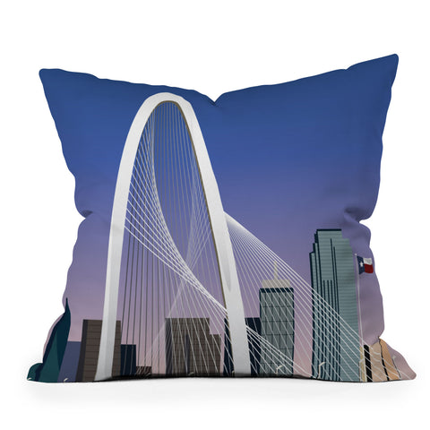 caravanstudiodesign Dallas texas Outdoor Throw Pillow