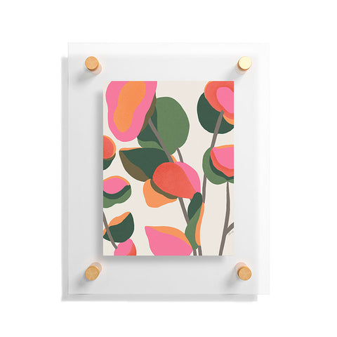 Carey Copeland Abstract Eucalyptus Leaves Floating Acrylic Print