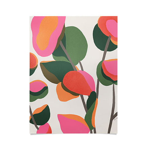 Carey Copeland Abstract Eucalyptus Leaves Poster