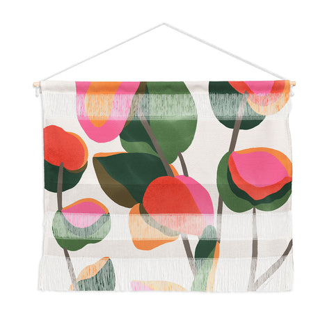 Carey Copeland Abstract Eucalyptus Leaves Wall Hanging Landscape