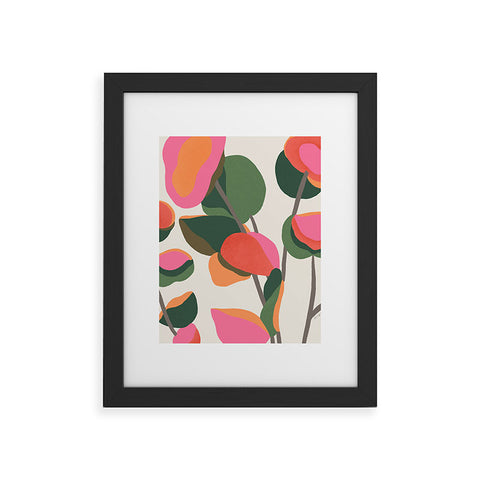 Carey Copeland Abstract Eucalyptus Leaves Framed Art Print