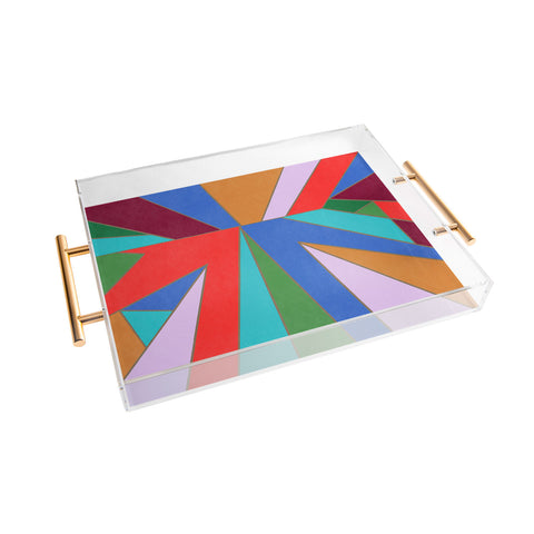 Carey Copeland Abstract Geometric Acrylic Tray