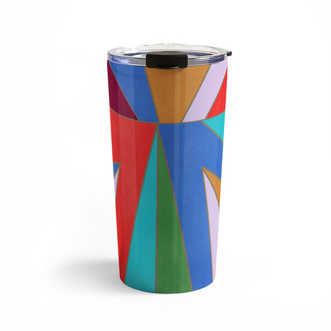 Carey Copeland Abstract Geometric Travel Mug