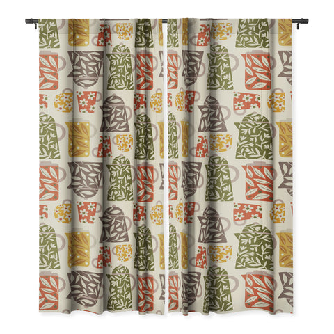 Carey Copeland Buongiorno Retro Floral Coffee Blackout Non Repeat