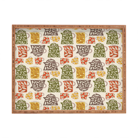 Carey Copeland Buongiorno Retro Floral Coffee Rectangular Tray