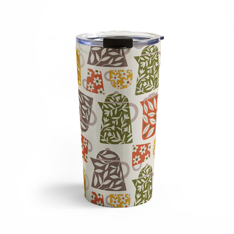 Carey Copeland Buongiorno Retro Floral Coffee Travel Mug