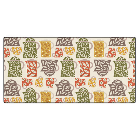 Carey Copeland Buongiorno Retro Floral Coffee Desk Mat