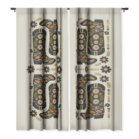 Carey Copeland Cowboy boots and flowers Blackout Non Repeat