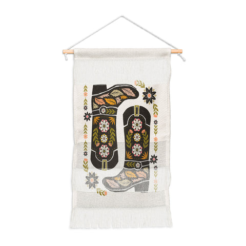 Carey Copeland Cowboy boots and flowers Wall Hanging Portrait