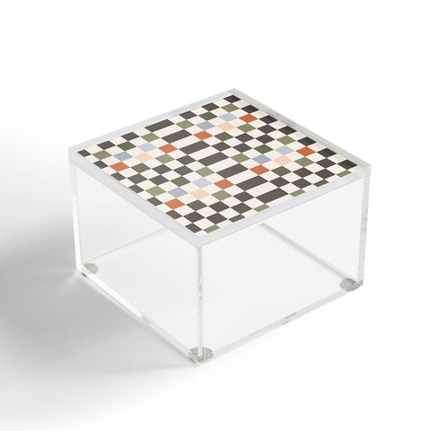 Carey Copeland Fall Checkerboard Acrylic Box