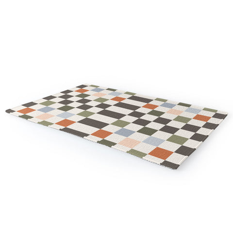 Carey Copeland Fall Checkerboard Area Rug