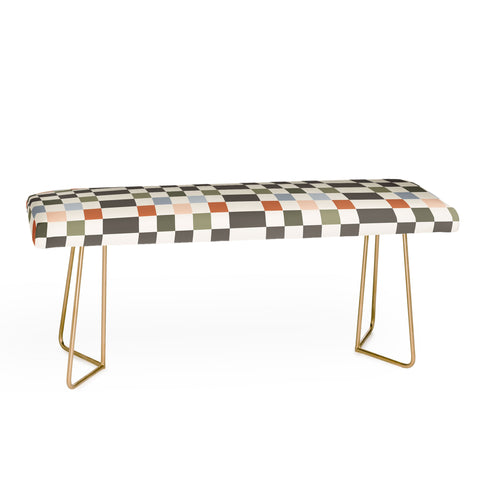 Carey Copeland Fall Checkerboard Bench