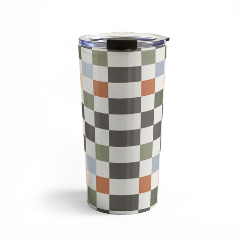 Carey Copeland Fall Checkerboard Travel Mug