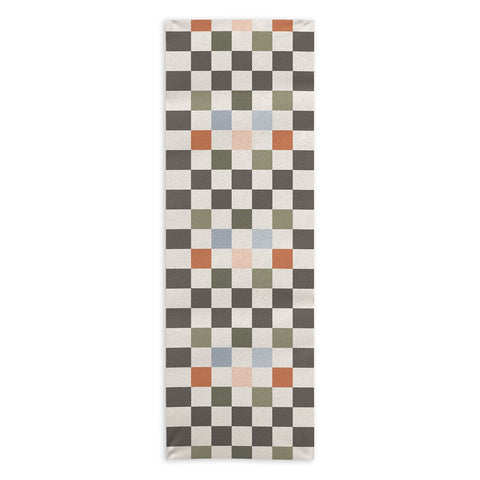 Carey Copeland Fall Checkerboard Yoga Towel