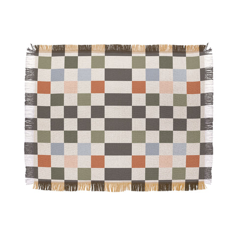Carey Copeland Fall Checkerboard Throw Blanket