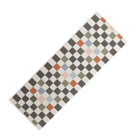 Carey Copeland Fall Checkerboard Yoga Mat