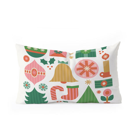 Carey Copeland Gifts of Christmas Oblong Throw Pillow