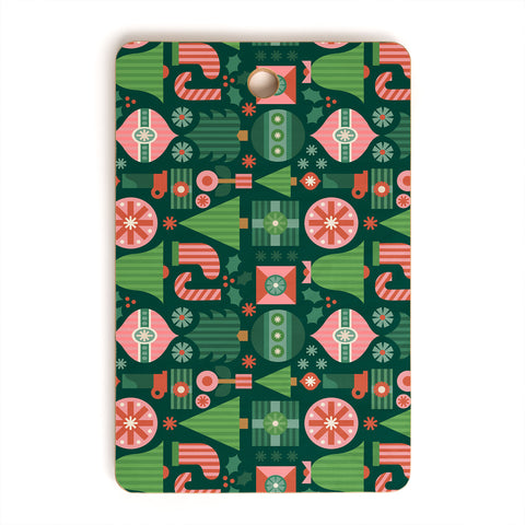 Carey Copeland Gifts of Christmas Pattern Cutting Board Rectangle