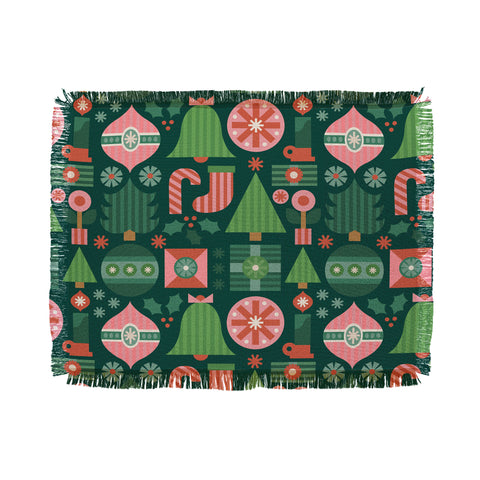 Carey Copeland Gifts of Christmas Pattern Throw Blanket