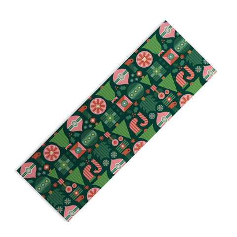 Carey Copeland Gifts of Christmas Pattern Yoga Mat